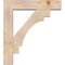 Ekena Millwork Merced Block Smooth Bracket w/ Offset Brace, Douglas Fir, 7 1/2"W x 34"D x 38"H BKT0806X34X38MRC05SDF - alternate 4